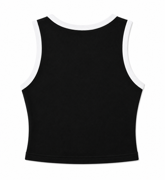BMF Oval Logo Crop Top (Black)