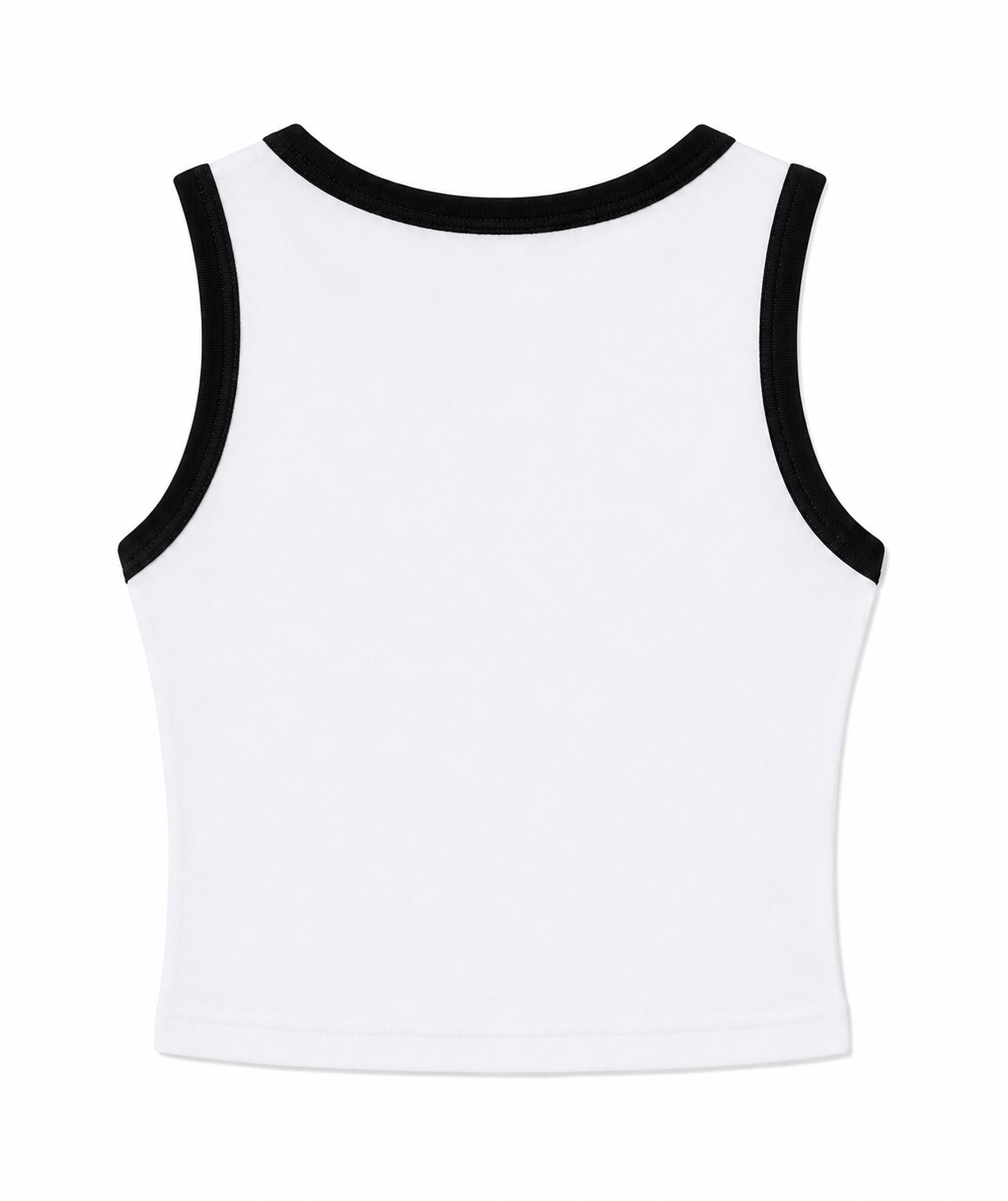 BMF Oval Logo Crop Top (White)