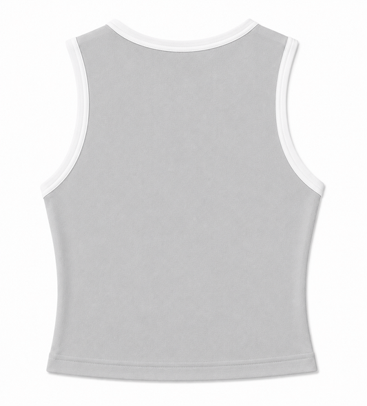 BMF Oval Logo Crop Top (Grey)