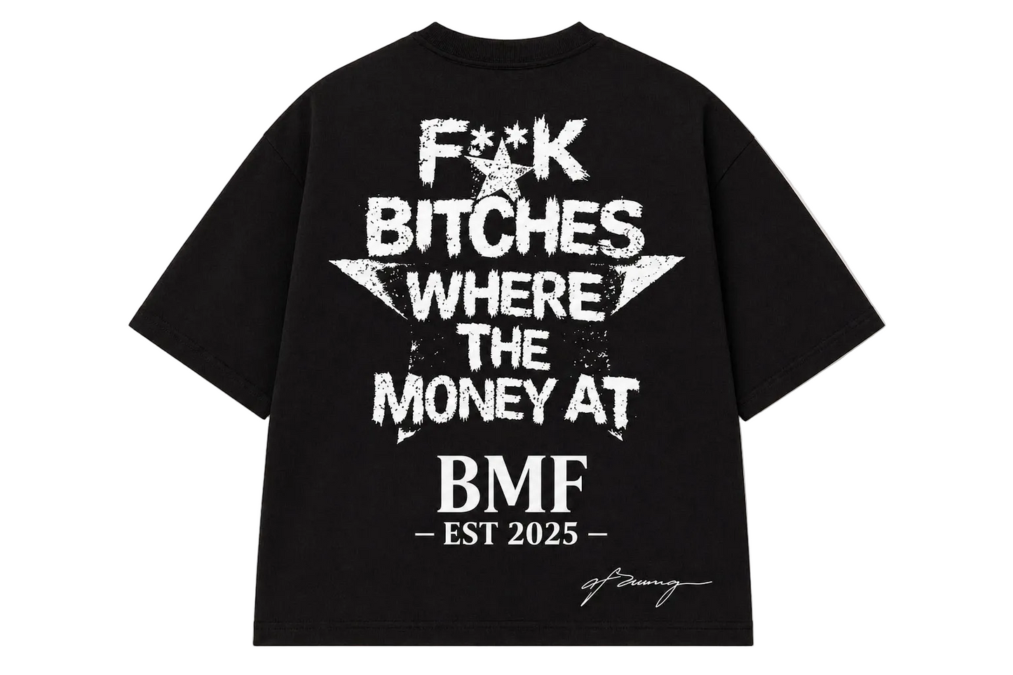 BMF Statement Tee – Where The Money At(Black)