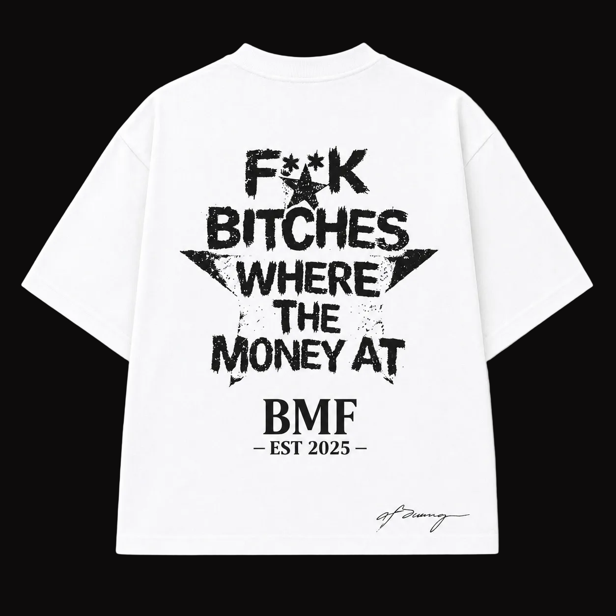 BMF Statement Tee – Where The Money At (White)