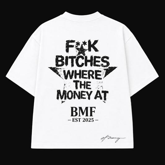 BMF Statement Tee – Where The Money At (White)